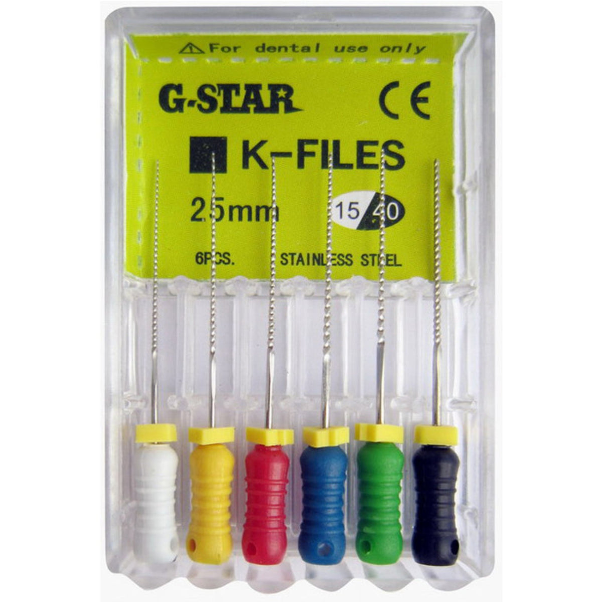 G-Star K-Files 25 mm Sizes 15-40 - 6 pcs