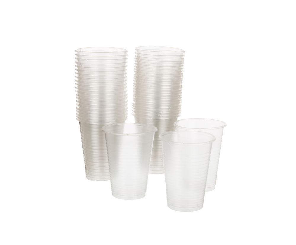 Transparent Plastic Cups 100 pcs